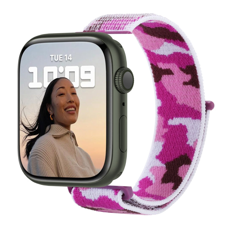 Cinturino in nylon con cinturino per Apple Watch Series, 7 45mm / 6&SE&5&4 44mm / 3&2&1 42mm, 7 41mm / 6&SE&5&4 40mm / 3&2&1 38mm