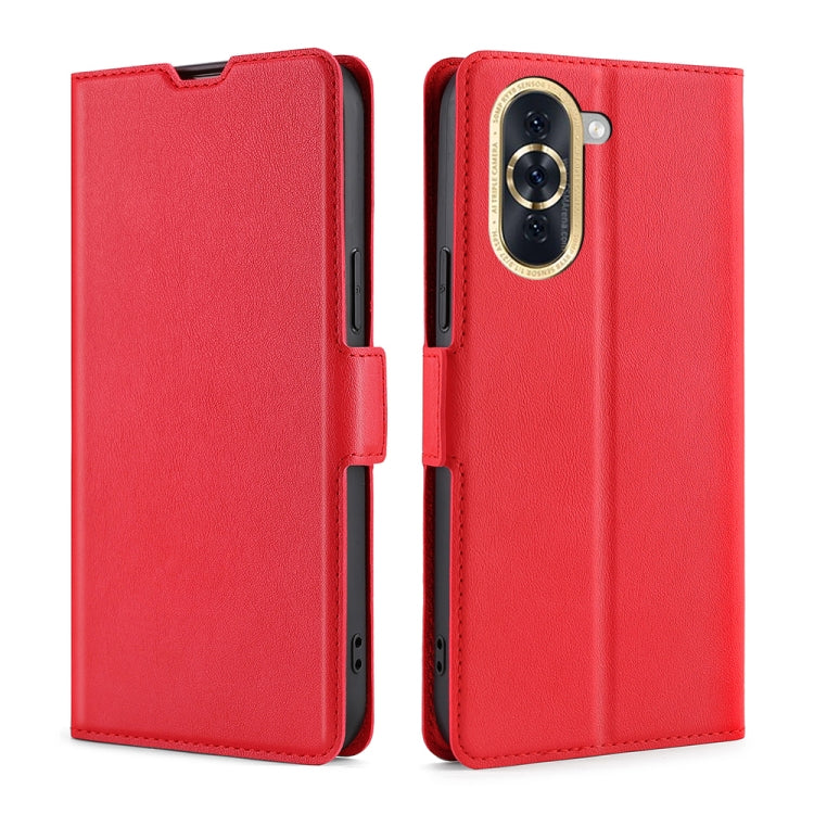 Custodia per telefono in pelle flip orizzontale con fibbia laterale ultrasottile, For Huawei nova 10, For Huawei nova 10 Pro