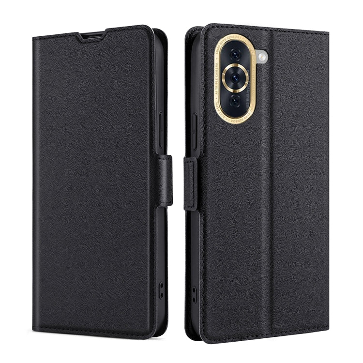 Custodia per telefono in pelle flip orizzontale con fibbia laterale ultrasottile, For Huawei nova 10, For Huawei nova 10 Pro