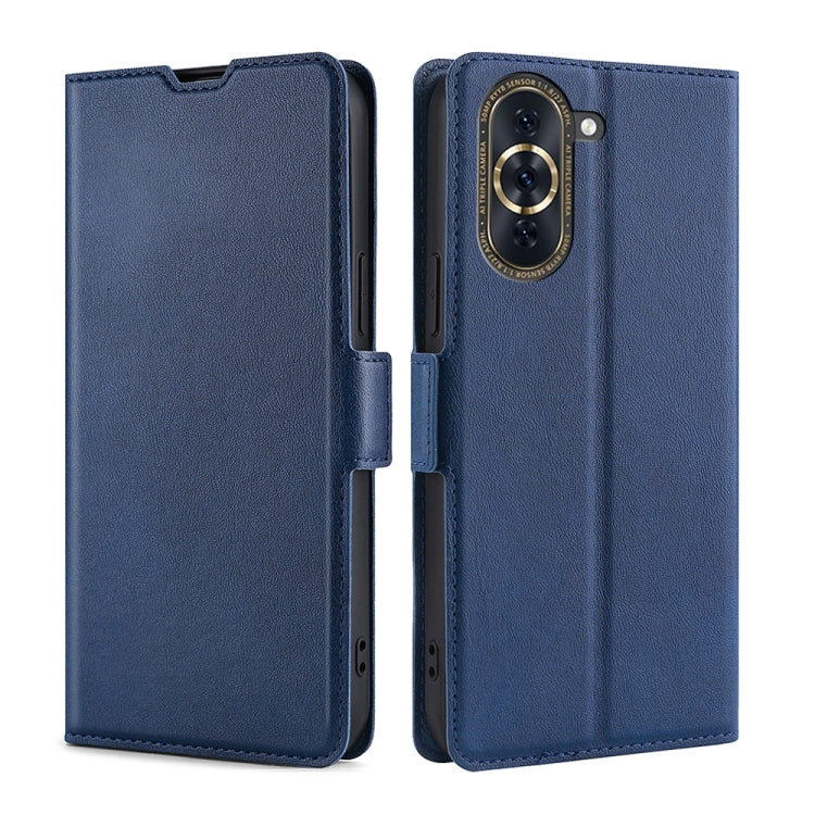 Custodia per telefono in pelle flip orizzontale con fibbia laterale ultrasottile, For Huawei nova 10, For Huawei nova 10 Pro