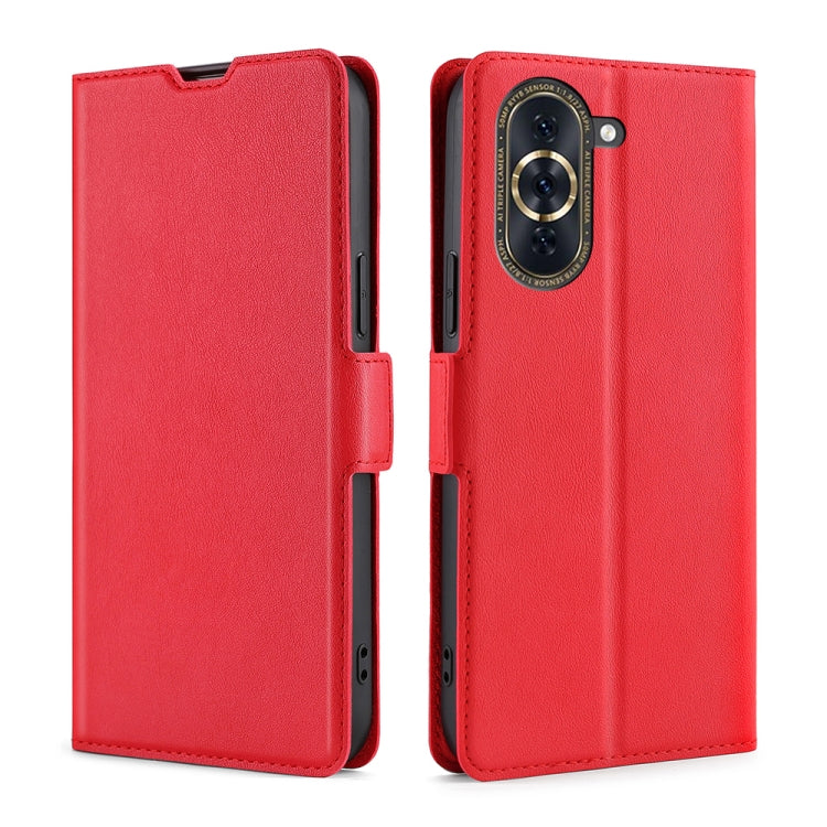 Custodia per telefono in pelle flip orizzontale con fibbia laterale ultrasottile, For Huawei nova 10, For Huawei nova 10 Pro