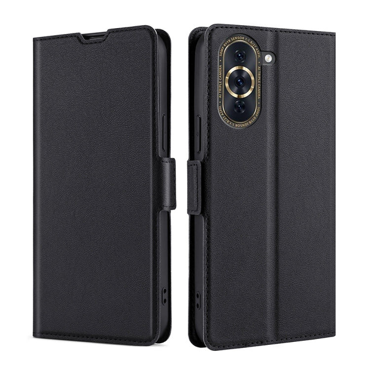 Custodia per telefono in pelle flip orizzontale con fibbia laterale ultrasottile, For Huawei nova 10, For Huawei nova 10 Pro