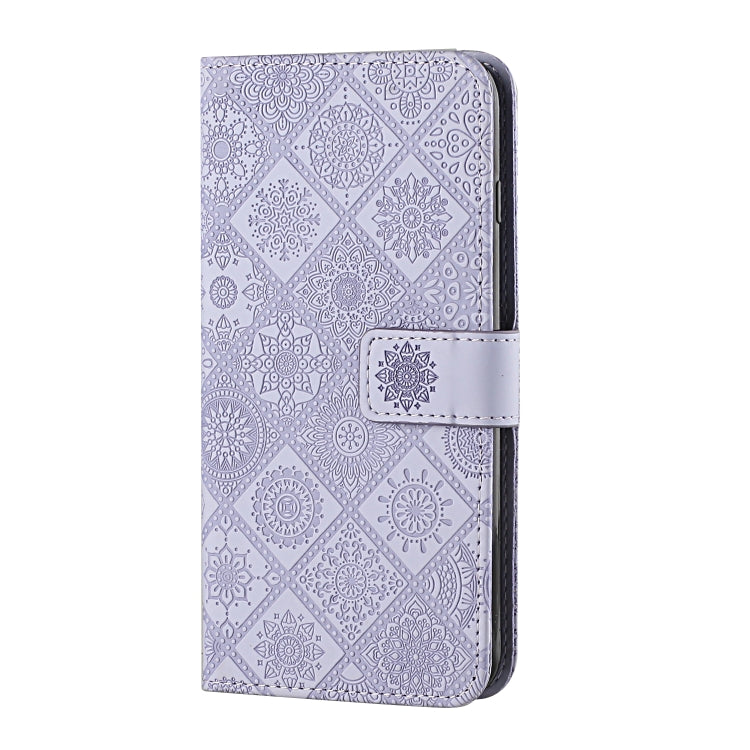 Custodia per cellulare in pelle con motivo goffrato stile etnico, For OPPO A96 4G