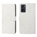Custodia per cellulare in pelle con motivo goffrato stile etnico, For OPPO A96 4G