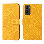 Custodia per cellulare in pelle con motivo goffrato stile etnico, For OPPO A96 4G