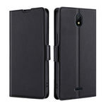 Custodia per telefono in pelle flip orizzontale con fibbia laterale ultrasottile, For Nokia C100, For Nokia C200, For Nokia C21 Plus