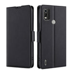 Custodia per telefono in pelle flip orizzontale con fibbia laterale ultrasottile, For Nokia C100, For Nokia C200, For Nokia C21 Plus