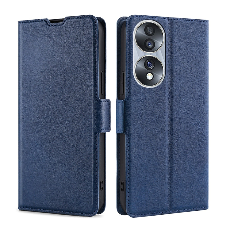 Custodia per telefono in pelle flip orizzontale con fibbia laterale ultrasottile, For Honor 70, For Honor 70 Pro/70 Pro+
