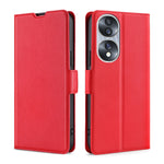 Custodia per telefono in pelle flip orizzontale con fibbia laterale ultrasottile, For Honor 70, For Honor 70 Pro/70 Pro+