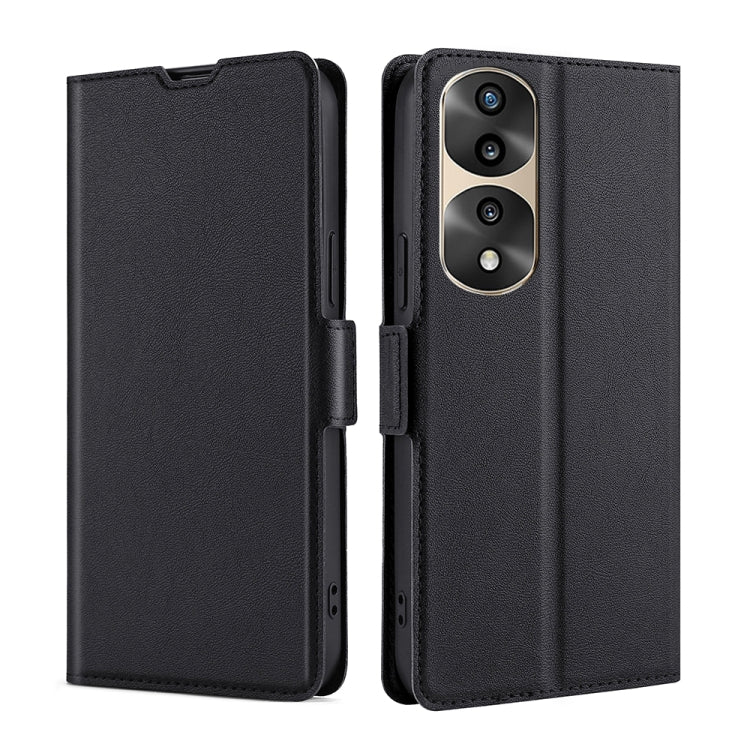 Custodia per telefono in pelle flip orizzontale con fibbia laterale ultrasottile, For Honor 70, For Honor 70 Pro/70 Pro+