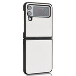 Custodia protettiva per telefono in pelle incollata, For Samsung Galaxy Z Flip3 5G, For Samsung Galaxy Z Flip4
