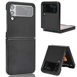 Custodia protettiva per telefono in pelle incollata, For Samsung Galaxy Z Flip3 5G, For Samsung Galaxy Z Flip4
