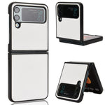 Custodia protettiva per telefono in pelle incollata, For Samsung Galaxy Z Flip3 5G, For Samsung Galaxy Z Flip4