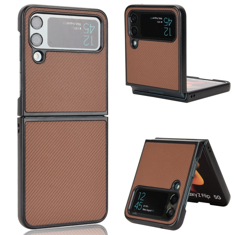 Custodia protettiva per telefono in pelle incollata, For Samsung Galaxy Z Flip3 5G, For Samsung Galaxy Z Flip4