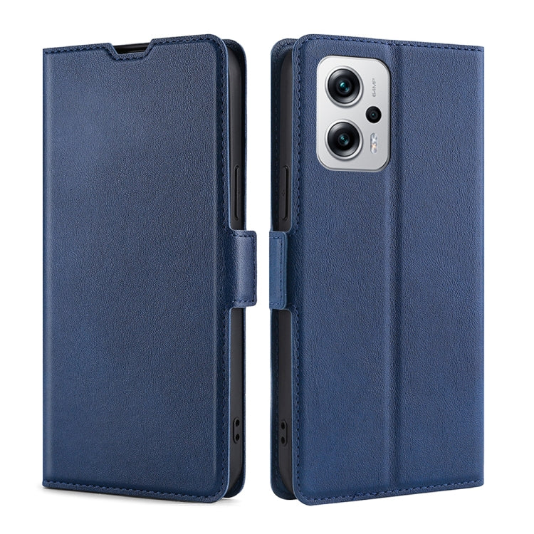 Custodia per telefono in pelle flip orizzontale con fibbia laterale ultrasottile, For Xiaomi 12 Lite, For Xiaomi Redmi Note 11T Pro 5G/Note 11T Pro+ 5G, For Xiaomi Poco M4 5G, For Xiaomi 12S Ultra