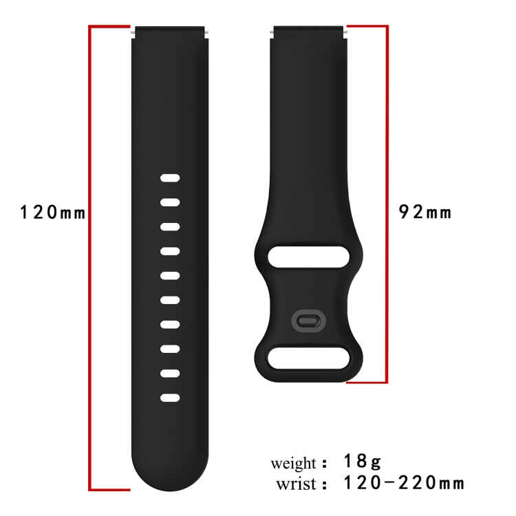 Cinturino in silicone con fibbia a farfalla, For Xiaomi Mi Watch 18mm