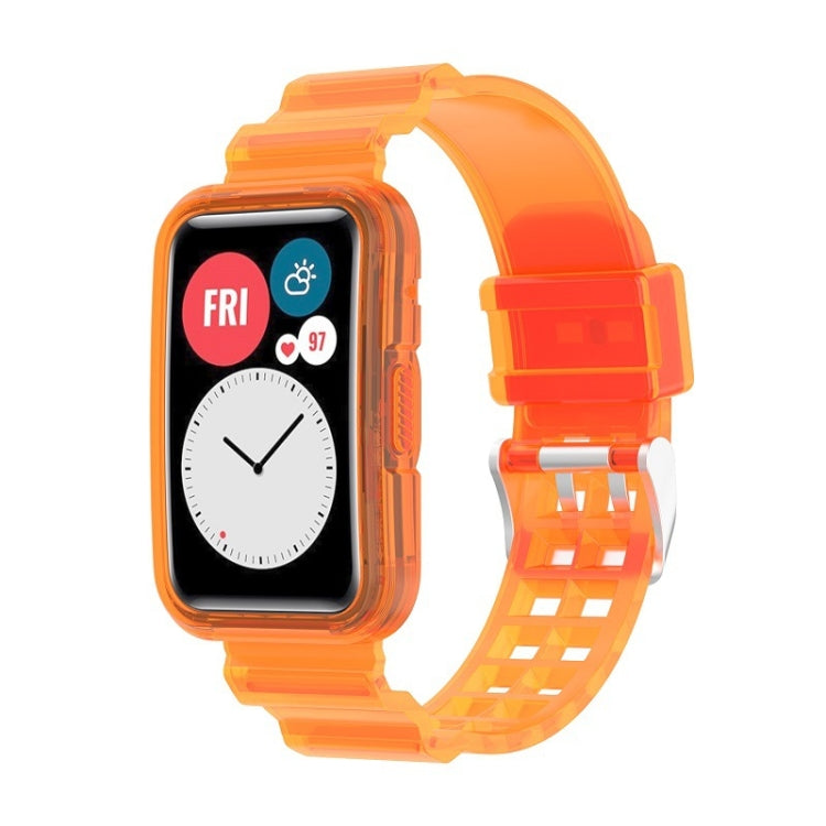 Per Huawei Watch Fit 2 cinturino in silicone trasparente integrato, For Huawei Watch Fit 2