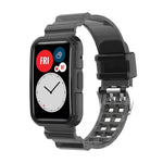Per Huawei Watch Fit 2 cinturino in silicone trasparente integrato, For Huawei Watch Fit 2