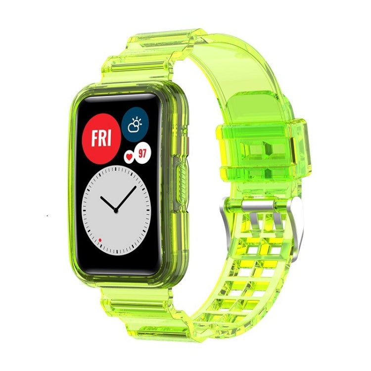 Per Huawei Watch Fit 2 cinturino in silicone trasparente integrato, For Huawei Watch Fit 2