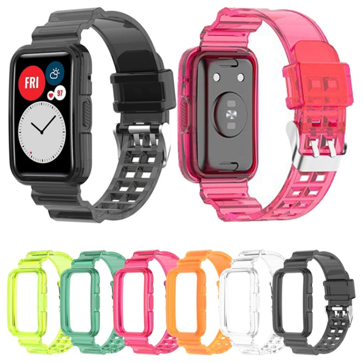 Per Huawei Watch Fit 2 cinturino in silicone trasparente integrato, For Huawei Watch Fit 2