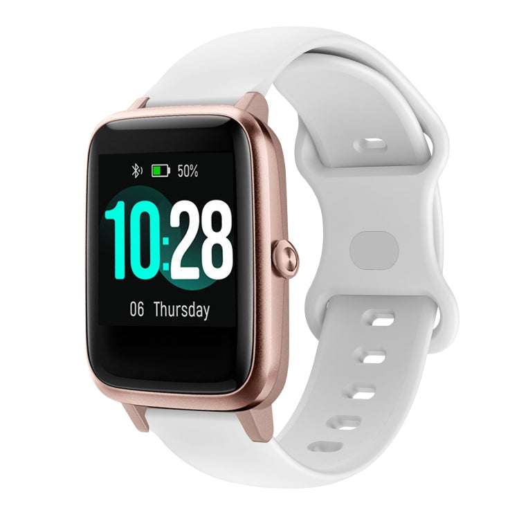 Per Xiaomi Haylou Smart Watch LS01 Cinturino in silicone con fibbia a farfalla da 19 mm