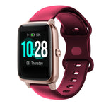 Per Xiaomi Haylou Smart Watch LS01 Cinturino in silicone con fibbia a farfalla da 19 mm