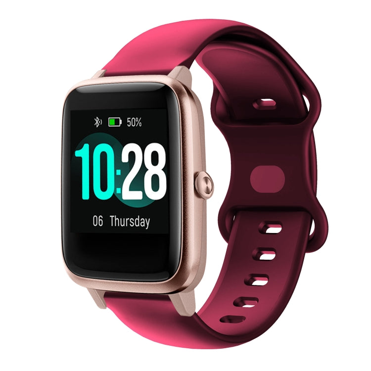 Per Xiaomi Haylou Smart Watch LS01 Cinturino in silicone con fibbia a farfalla da 19 mm