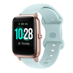 Per Xiaomi Haylou Smart Watch LS01 Cinturino in silicone con fibbia a farfalla da 19 mm