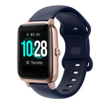 Per Xiaomi Haylou Smart Watch LS01 Cinturino in silicone con fibbia a farfalla da 19 mm