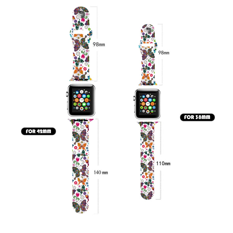 Cinturino per orologio con stampa a unghia singola per Apple Watch Series, 7 45mm / 6&SE&5&4 44mm / 3&2&1 42mm, 7 41mm / 6&SE&5&4 40mm / 3&2&1 38mm