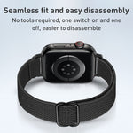 Cinturino in nylon a vita piccola per Apple Watch Series, 7 45mm / 6&SE&5&4 44mm / 3&2&1 42mm