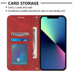 Custodia portafoglio in pelle magnetica per iPhone 14