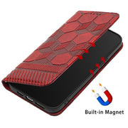 Custodia per telefono a conchiglia in pelle magnetica con trama di calcio, For iPhone 13 mini, For iPhone 13, For iPhone 13 Pro, For iPhone 13 Pro Max