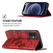 Custodia per telefono a conchiglia in pelle magnetica con trama di calcio, For iPhone 12 mini, For iPhone 12 / 12 Pro, For iPhone 12 Pro Max, For iPhone 11
