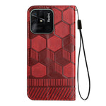 Custodia per telefono a conchiglia in pelle magnetica con trama di calcio, For Xiaomi Redmi 10C / 10 India, For Xiaomi Redmi 10A, For Xiaomi Redmi Note 11 Global 2022 / Note 11S 4G, For Xiaomi Redmi Note 11 Pro 5G / 4G Global 2022 / Note 11 Pro+ India