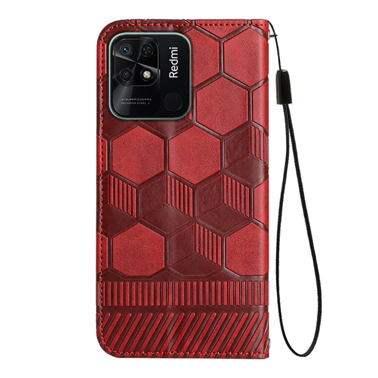 Custodia per telefono a conchiglia in pelle magnetica con trama di calcio, For Xiaomi Redmi 10C / 10 India, For Xiaomi Redmi 10A, For Xiaomi Redmi Note 11 Global 2022 / Note 11S 4G, For Xiaomi Redmi Note 11 Pro 5G / 4G Global 2022 / Note 11 Pro+ India