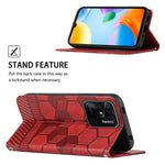 Custodia per telefono a conchiglia in pelle magnetica con trama di calcio, For Xiaomi Redmi 10C / 10 India, For Xiaomi Redmi 10A, For Xiaomi Redmi Note 11 Global 2022 / Note 11S 4G, For Xiaomi Redmi Note 11 Pro 5G / 4G Global 2022 / Note 11 Pro+ India