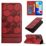 Custodia per telefono a conchiglia in pelle magnetica con trama di calcio, For Xiaomi Redmi 10C / 10 India, For Xiaomi Redmi 10A, For Xiaomi Redmi Note 11 Global 2022 / Note 11S 4G, For Xiaomi Redmi Note 11 Pro 5G / 4G Global 2022 / Note 11 Pro+ India