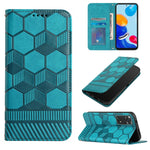 Custodia per telefono a conchiglia in pelle magnetica con trama di calcio, For Xiaomi Redmi 10C / 10 India, For Xiaomi Redmi 10A, For Xiaomi Redmi Note 11 Global 2022 / Note 11S 4G, For Xiaomi Redmi Note 11 Pro 5G / 4G Global 2022 / Note 11 Pro+ India
