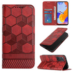 Custodia per telefono a conchiglia in pelle magnetica con trama di calcio, For Xiaomi Redmi 10C / 10 India, For Xiaomi Redmi 10A, For Xiaomi Redmi Note 11 Global 2022 / Note 11S 4G, For Xiaomi Redmi Note 11 Pro 5G / 4G Global 2022 / Note 11 Pro+ India