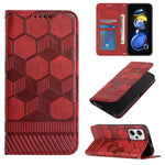 Custodia per telefono a conchiglia in pelle magnetica con trama di calcio, For Xiaomi Redmi Note 11T Pro, For Xiaomi Poco M4 5G, For Xiaomi Poco M4 Pro 4G, For Xiaomi Poco M4 Pro 5G