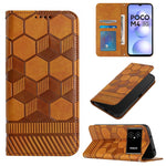 Custodia per telefono a conchiglia in pelle magnetica con trama di calcio, For Xiaomi Redmi Note 11T Pro, For Xiaomi Poco M4 5G, For Xiaomi Poco M4 Pro 4G, For Xiaomi Poco M4 Pro 5G