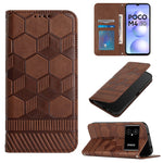Custodia per telefono a conchiglia in pelle magnetica con trama di calcio, For Xiaomi Redmi Note 11T Pro, For Xiaomi Poco M4 5G, For Xiaomi Poco M4 Pro 4G, For Xiaomi Poco M4 Pro 5G