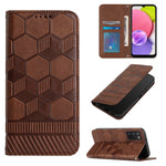 Custodia per telefono a conchiglia in pelle magnetica con trama di calcio, For Samsung Galaxy A03 164mm, For Samsung Galaxy A03s 164mm India, For Samsung Galaxy A03s 165.8mm US Version, For Samsung Galaxy A03s 166.5mm EU Version