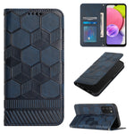 Custodia per telefono a conchiglia in pelle magnetica con trama di calcio, For Samsung Galaxy A03 164mm, For Samsung Galaxy A03s 164mm India, For Samsung Galaxy A03s 165.8mm US Version, For Samsung Galaxy A03s 166.5mm EU Version