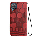 Custodia per telefono a conchiglia in pelle magnetica con trama di calcio, For Samsung Galaxy A12 5G / M12 / F12, For Samsung Galaxy A13 5G, For Samsung Galaxy A23 5G, For Samsung Galaxy A33 5G