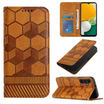 Custodia per telefono a conchiglia in pelle magnetica con trama di calcio, For Samsung Galaxy A12 5G / M12 / F12, For Samsung Galaxy A13 5G, For Samsung Galaxy A23 5G, For Samsung Galaxy A33 5G