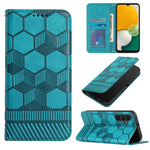 Custodia per telefono a conchiglia in pelle magnetica con trama di calcio, For Samsung Galaxy A12 5G / M12 / F12, For Samsung Galaxy A13 5G, For Samsung Galaxy A23 5G, For Samsung Galaxy A33 5G