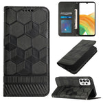 Custodia per telefono a conchiglia in pelle magnetica con trama di calcio, For Samsung Galaxy A12 5G / M12 / F12, For Samsung Galaxy A13 5G, For Samsung Galaxy A23 5G, For Samsung Galaxy A33 5G