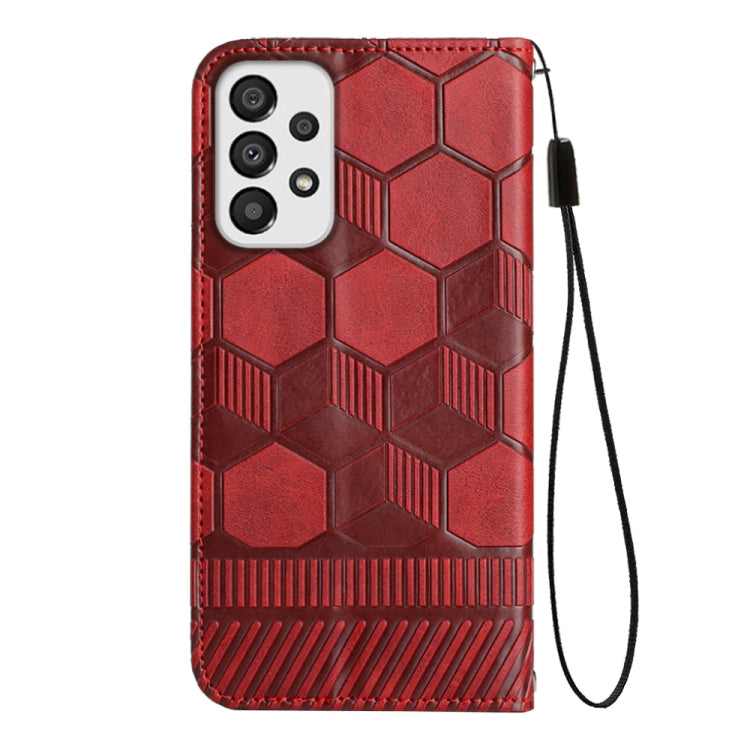 Custodia per telefono a conchiglia in pelle magnetica con trama di calcio, For Samsung Galaxy A53 5G, For Samsung Galaxy A73 5G, For Samsung Galaxy S20 FE 2022 / S20 FE 5G&4G / S20 Lite / S20 Fan Edition, For Samsung Galaxy S21 5G